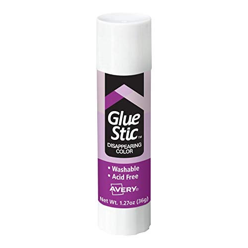 Avery Glue Stick Disappearing Purple Color, Washable, Nontoxic, 1.27 oz. Permanent Glue Stic, 12pk (00226) - Image 1