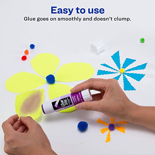 Avery Glue Stick Disappearing Purple Color, Washable, Nontoxic, 1.27 oz. Permanent Glue Stic, 12pk (00226) - Image 4