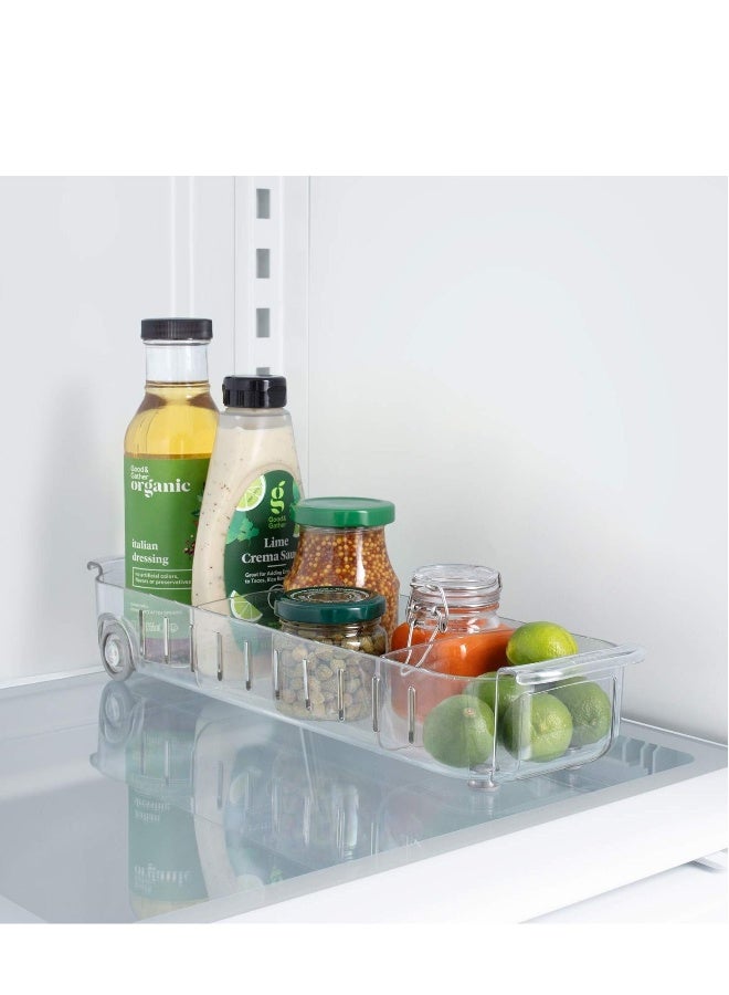 RollOut Fridge Caddy Maximize Your Space 4 Wide Multipurpose Organizer Boxes for Kitchen Cupboard Pantry Under Sink BPA Free  - Image 5
