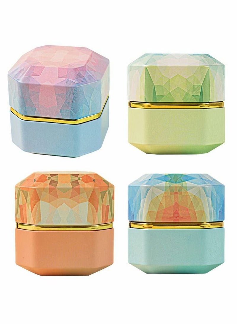 Y&D 4 Pcs Mini Tea Tins Storage Containers Coffee Gift Candy Cans Food Container for Chocolate Sugar Spices - Image 1