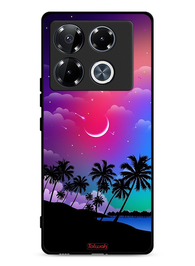 Tolwak Infinix Note 40 Pro Plus 5G Protective Case Cover Moon In Night Art - Image 1