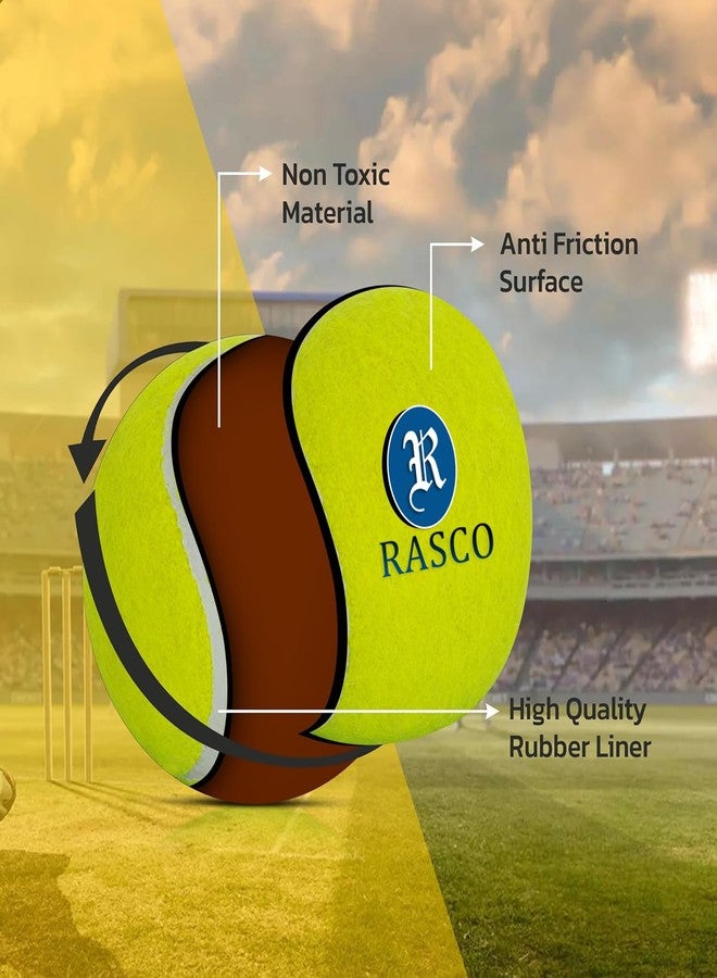 RASCO High Bounce Tennis Ball for Cricket, Pack of 3 - Image 5