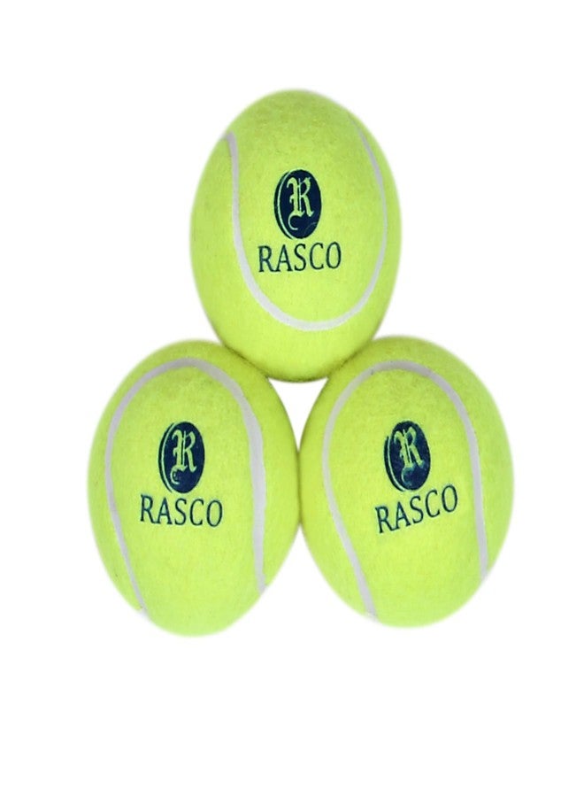 RASCO High Bounce Tennis Ball for Cricket, Pack of 3 - Image 1