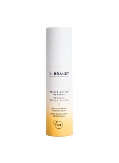 Dr. Brandt Skincare Dr Brandt Bright This Way Triple Active Retinol  Gentle Overnight Renewal Cream  Reduces Wrinkles  Discoloration Illuminates  Hydrates  1 oz 