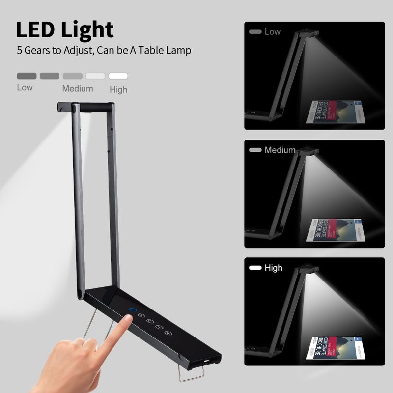 T133 Teaching Portable Hi-Speed Camera Desktop Camera Scanner 2-in-1 Document Scanning Camera and Autofocus Webcam 13 Megapixel HD HD A3 Scanning Size Webcam 10x Optical Zoom USB Connection Suitable for Classroom/Webcourse Live Streaming/Education Training etc - Image 5