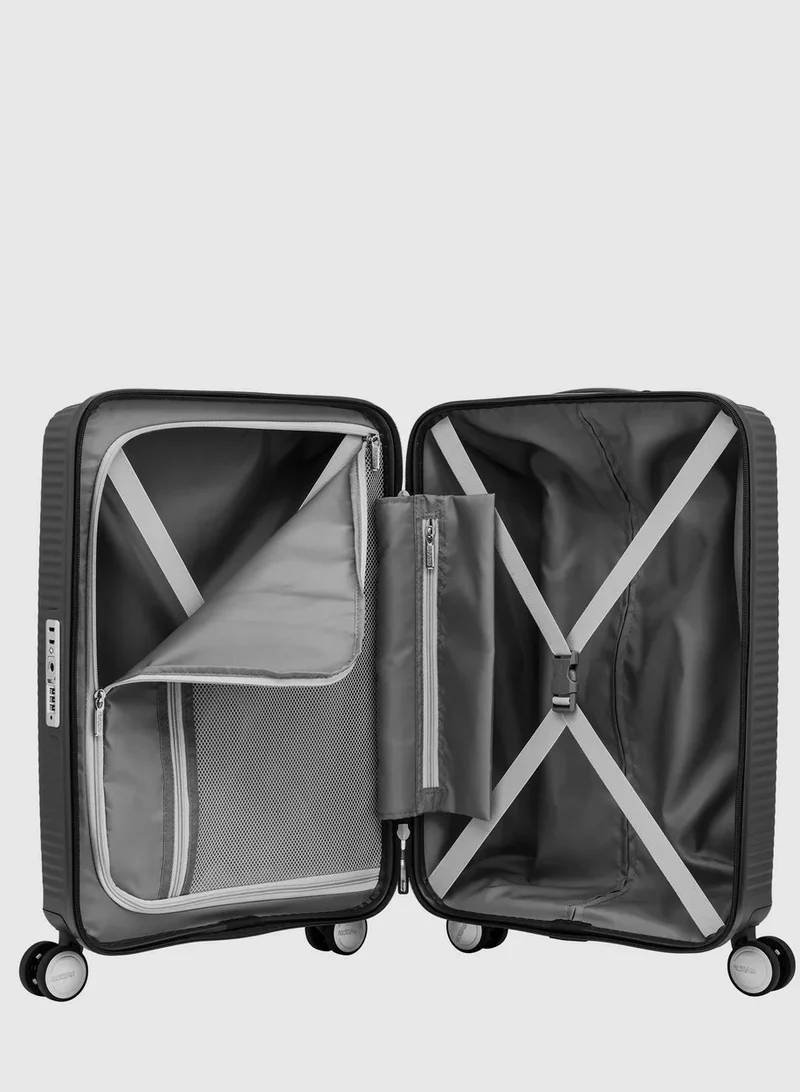 AMERICAN TOURISTER American Tourister Curio Spinner 55 cm - Black - 3 Years Global Warranty