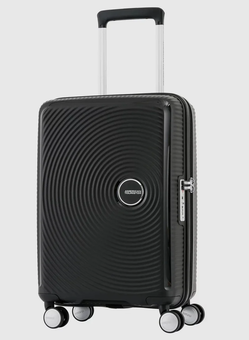 امريكان توريستر سامسونايت كاريو سبينر 55 سم - أسود - ضمان عالمي 3 سنوات