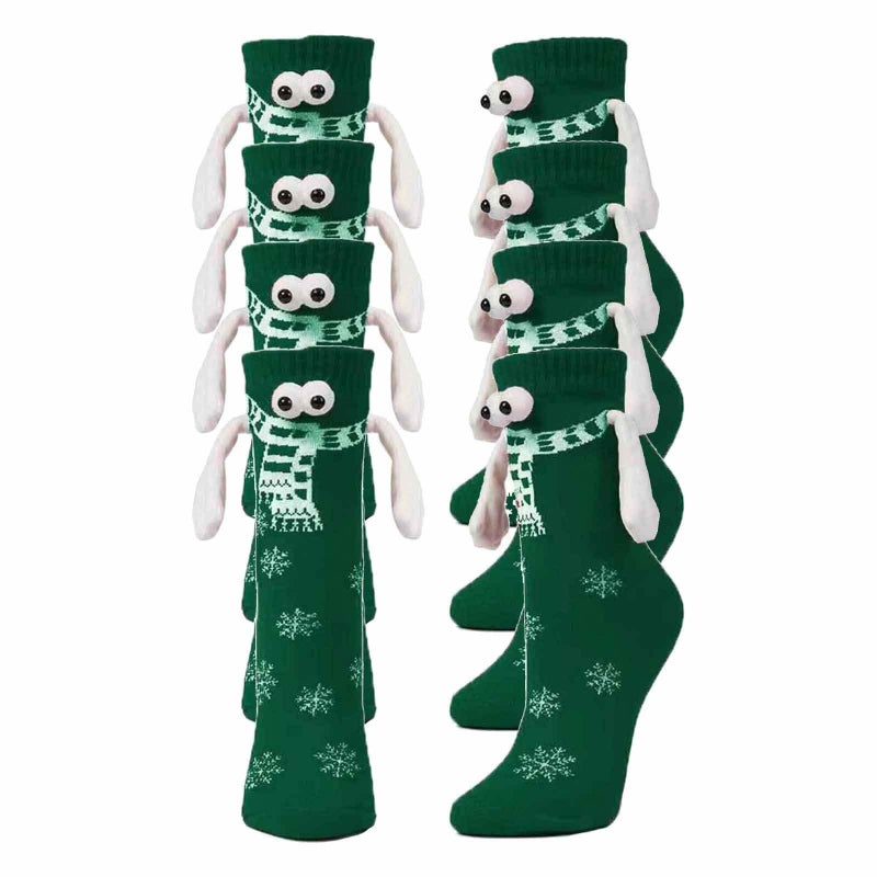 Decorations  Hand Socks Couple Socks Personalized Eyes Magnetic Magnet Automatic Pull - Image 4