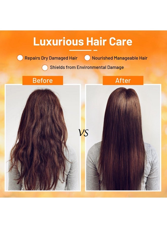 Herbishh Moroccan Argan Oil Shampoo And Conditioner Set With Hair Mask, Moisturizing & Deep Cleansing Kit For Dry, Damaged, Frizzy Hair, Color Safe & Uv Protection 16.9Fl.Oz + 16.9Fl.Oz + 10.1 Fl.Oz - Image 5