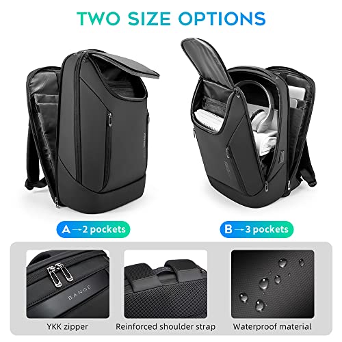BANGE Business Smart Backpack Waterproof fit 15.6 Inch Laptop Backpack with USB Charging Port,Travel Durable Backpack - Image 3