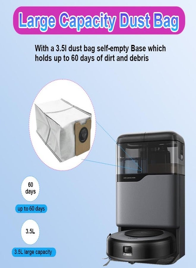 عبوة من 10 أكياس غبار بديلة C20 Omni متوافقة مع Eufy C10 وC20 Omni Robot Vacuum Cleaner، أكياس مكنسة كهربائية بديلة ذات سعة كبيرة - Image 5