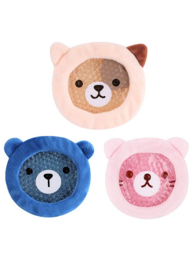 FOMI Premium Kids Hot Cold Ice Packs | 3 Pack | Soft Colorful Sleeves | Fun Animal Designed Children Gel Bead Wrap | Pain Relief for Kids Boo Boos, Fever, Wisdom Teeth, Tired Eyes, Headaches - Image 1