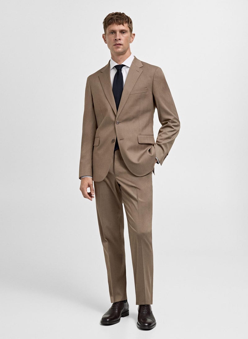 Mango Man Stretch Fabric Slim Fit Suit Jacket  - Image 4