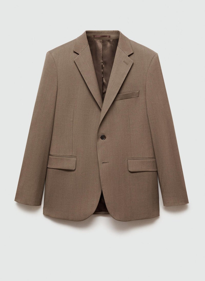 Mango Man Stretch Fabric Slim Fit Suit Jacket  - Image 5