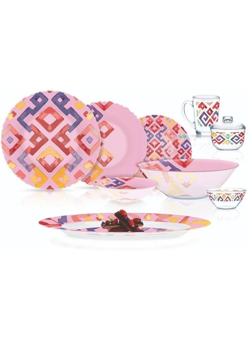 لومينارك طقم عشاء اركوبيركس لومينارك، 40 قطعة وردي - Image 1