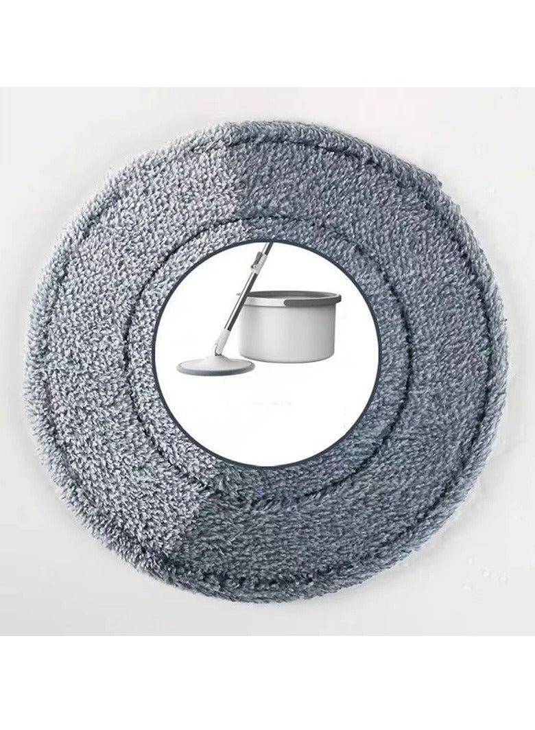 5-Piece Mop Head Cloth – 25cm Round Replacement Pads for Spin Wring Mops, 360° Rotating Cleaning Barrel - Image 3