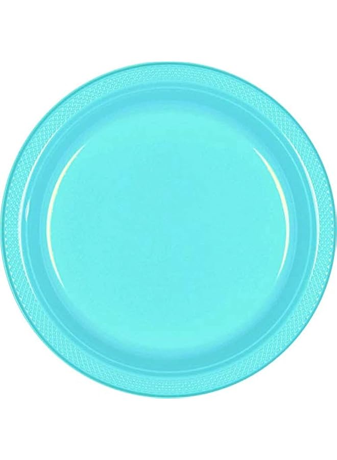 Amscan Carribean Plastic Plates 9In 20Pcs - Image 1