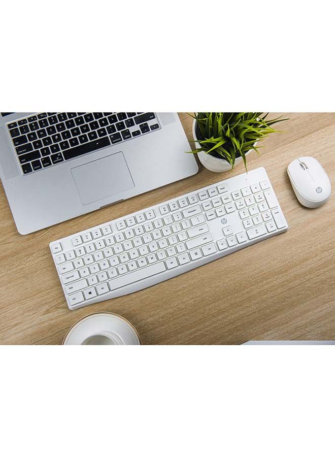 HP Wireless Keyboard and Mouse Combo, 2.4 GHz Wireless Connection, Professional Optical Sensor, Optimized Keys, CS10 White - Image 5