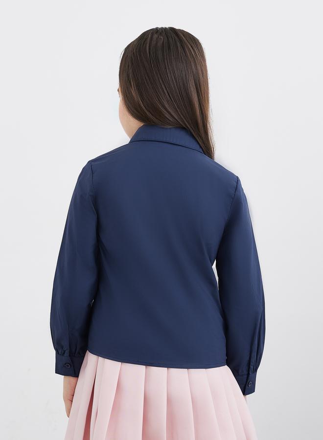 ستايلي قميص ستايلي جيرلز مدرسي بياقة بيتر بان لون كحلي - Image 5