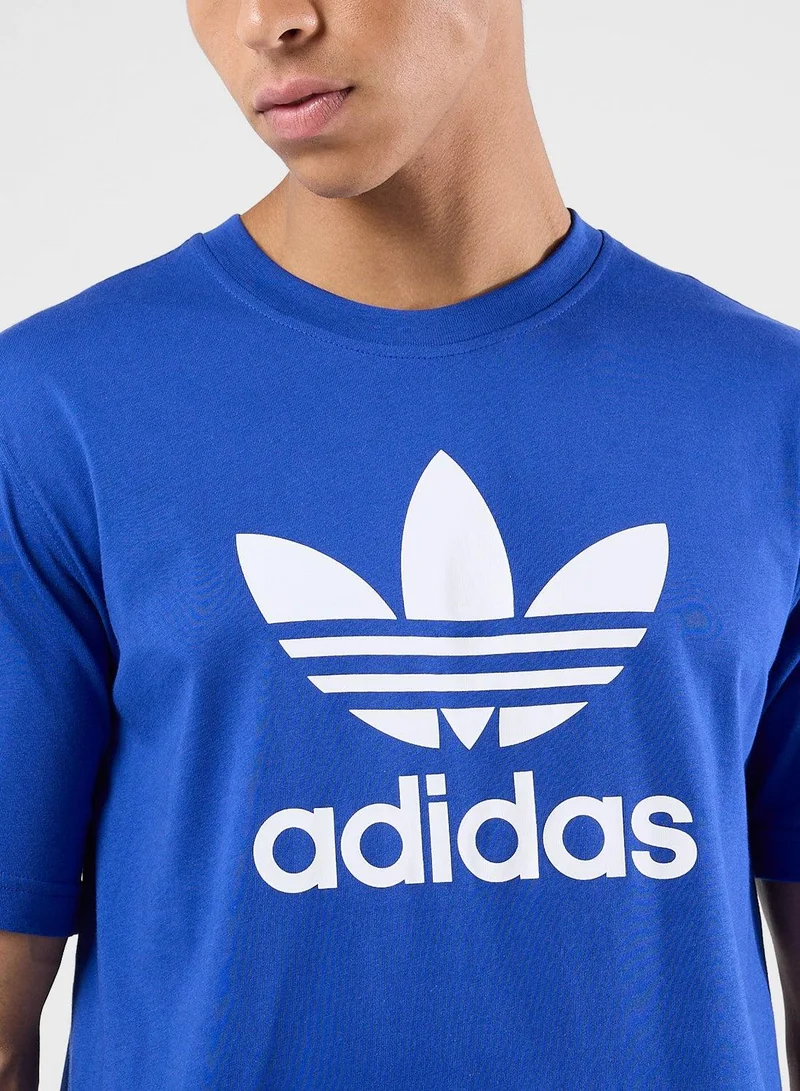 adidas تيشيرت تريفويل أزرق رجالي أوريجينالز