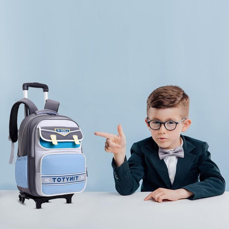 Tinytot Store 22 Litre 17-Inch Waterproof Large School Bag for Boys & Girls, Kids School Bag, School Backpack for Girls and Boys, for Kids, Ideal for Children with Trolley SB238T - Image 5