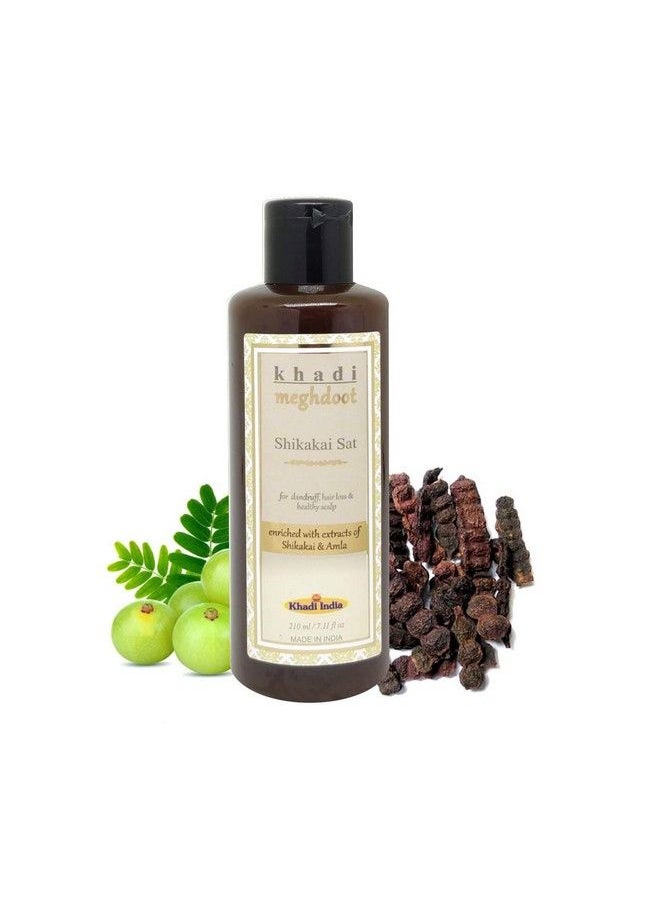 KHADI MEGHDOOT Herbal Shikakai Shampoo 210Ml (Pack Of 1)  - Image 1