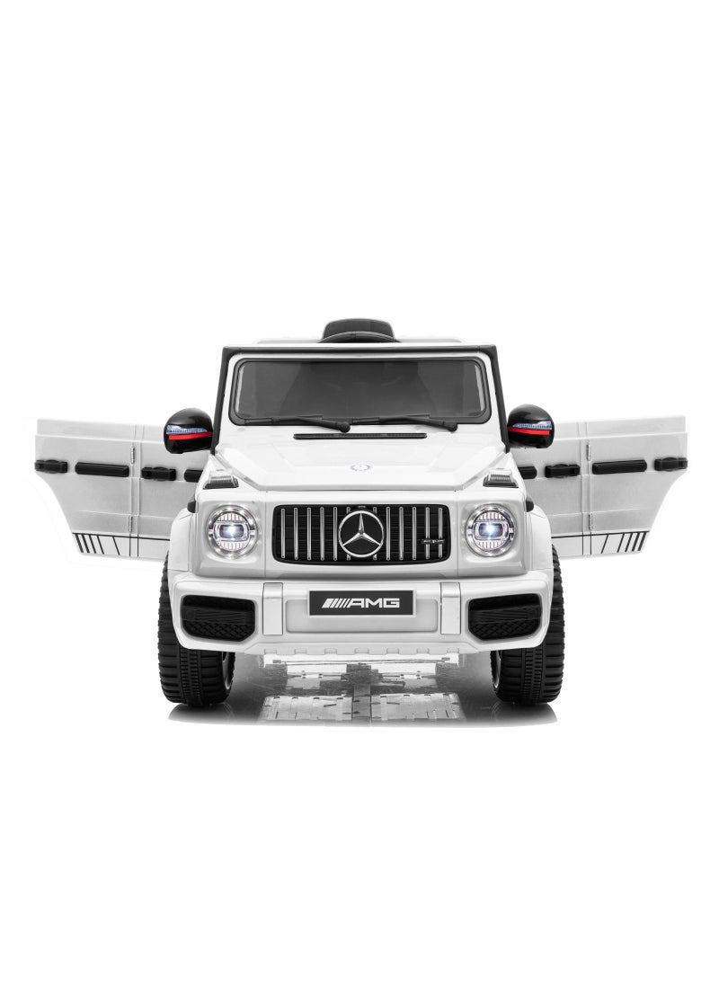 FACTUAL TOYS Mercedes Benz G63 Electric car Eva Tyre/Leather seat - White  (12V)  - Image 3