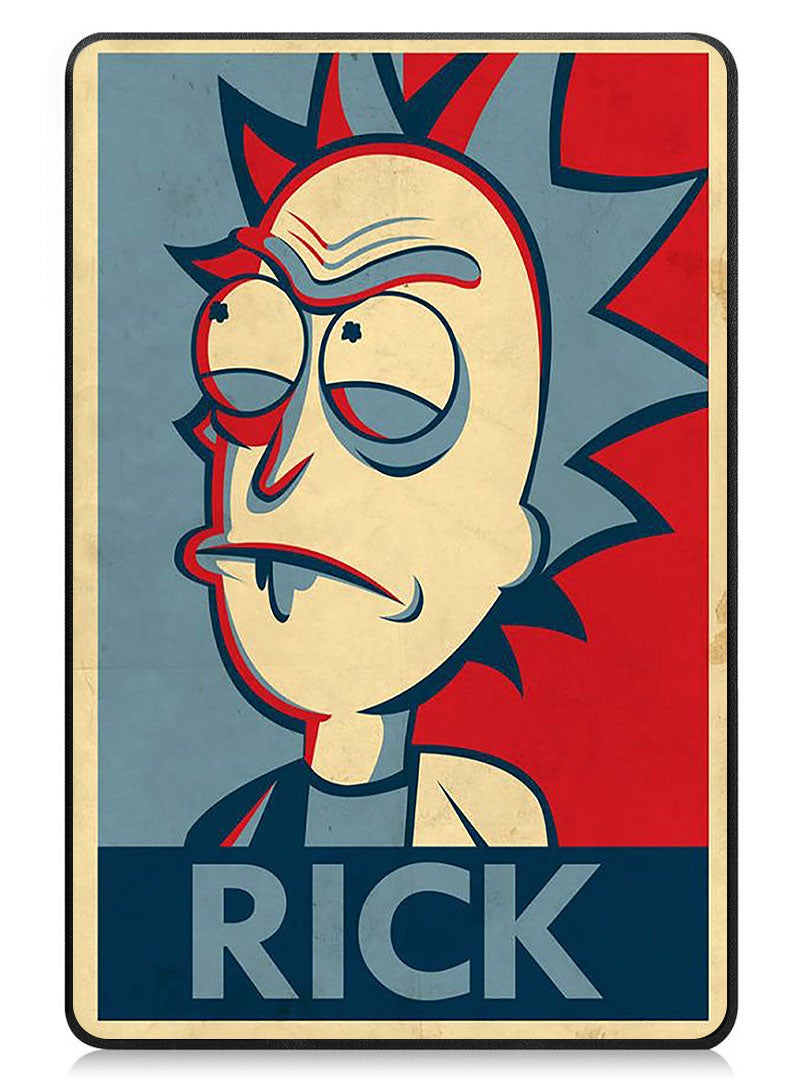 Theodor Protective Flip Case For Apple iPad mini 7th Generation (A17 Pro 2024 Model) (Mini 6 2021 Model  6th Generation) With Trifold Stand Auto Wake Sleep Shockproof Cover Rick - Image 1