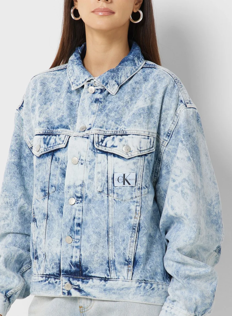 Calvin Klein Jeans Pocket Detail Denim Jacket