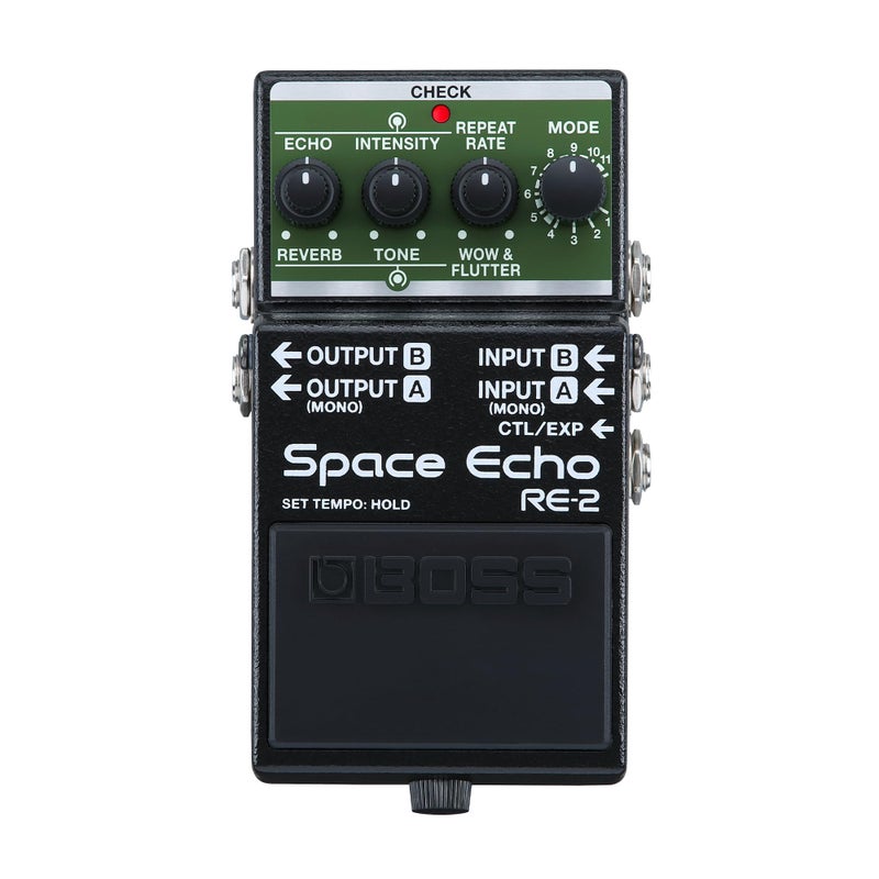 BOSS RE2 Space Echo Tape Echo Delay Reverb Effects Pedal Modern Compact Recreation of the Legendary Roland RE201 Space Echo True Stereo Spring Reverb Wow Flutter - Image 2