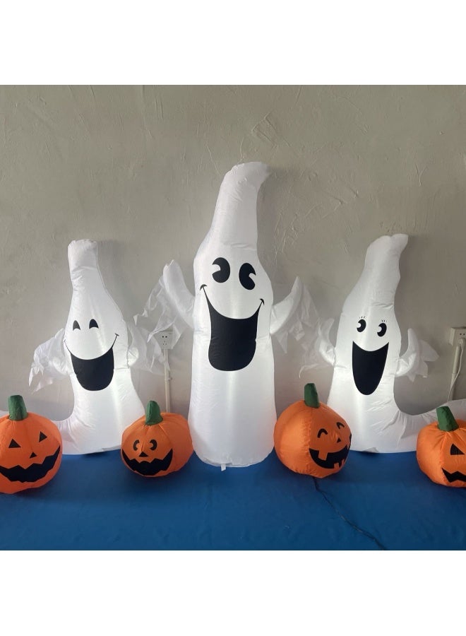 VUCATIN Halloween Inflatables Pumpkin Ghost Decorations with Built-in LEDs Outdoor Inflatable Decoration Lighted Blow Up Holiday Decor for Halloween Party Indoor Garden Lawn Yard Patio - Image 5