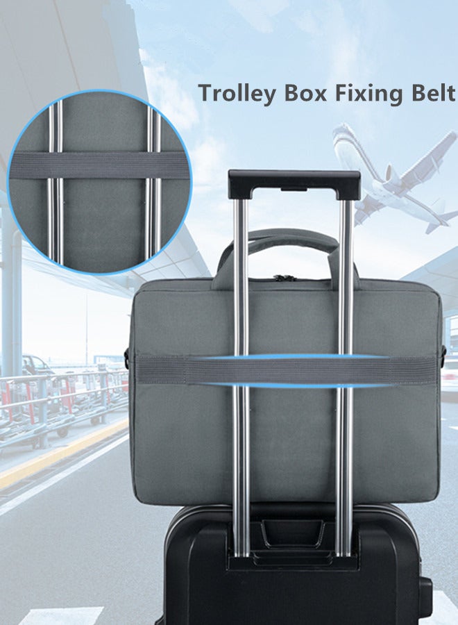 15.6 Inch Laptop Bag,Computer Bag Travel Business Briefcase Bag Crossbody Bag Water Resistance Shoulder Messenger Bag,Lightweight PC Shoulder Bag Carrying Case for Men and Women Work Office - Image 3