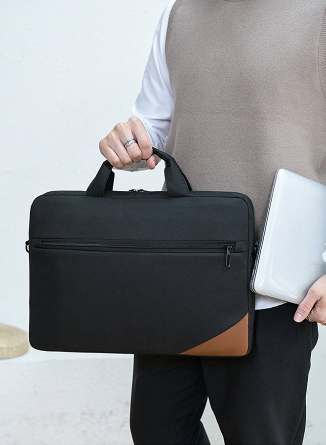 15.6 Inch Laptop Bag,Computer Bag Travel Business Briefcase Bag Crossbody Bag Water Resistance Shoulder Messenger Bag,Lightweight PC Shoulder Bag Carrying Case for Men and Women Work Office - Image 5