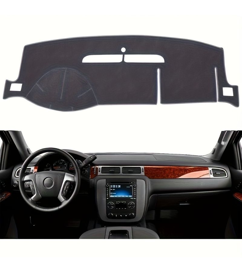 Black Center Console Cover And Sunshield Pad For Chevy Tahoe Avalanche Suburban Gmc Yukon 2007 2014 - Image 5