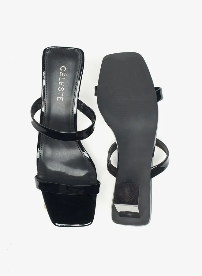 سيليست Women's Slip-On Sandal with Block Heel