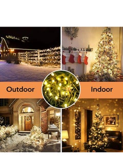 Generic Solar Ramadan Lights, 22m 200 LED 8 Modes Outdoor Eid al-Adha String Lights, Waterproof Solar Fairy Lights for Tree, Fence, Holiday, Party, Balcony, Ramadan Decor - Warm White  - Image 3