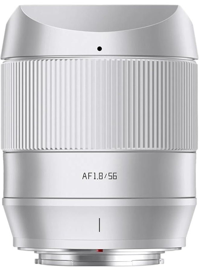تترتيسان تي تي ارتيزان عدسة تركيز تلقائي بهيكل معدني F1.8 مقاس 56 ملم متوافقة مع حامل فوجي فيلم اكس - فضي - Image 1