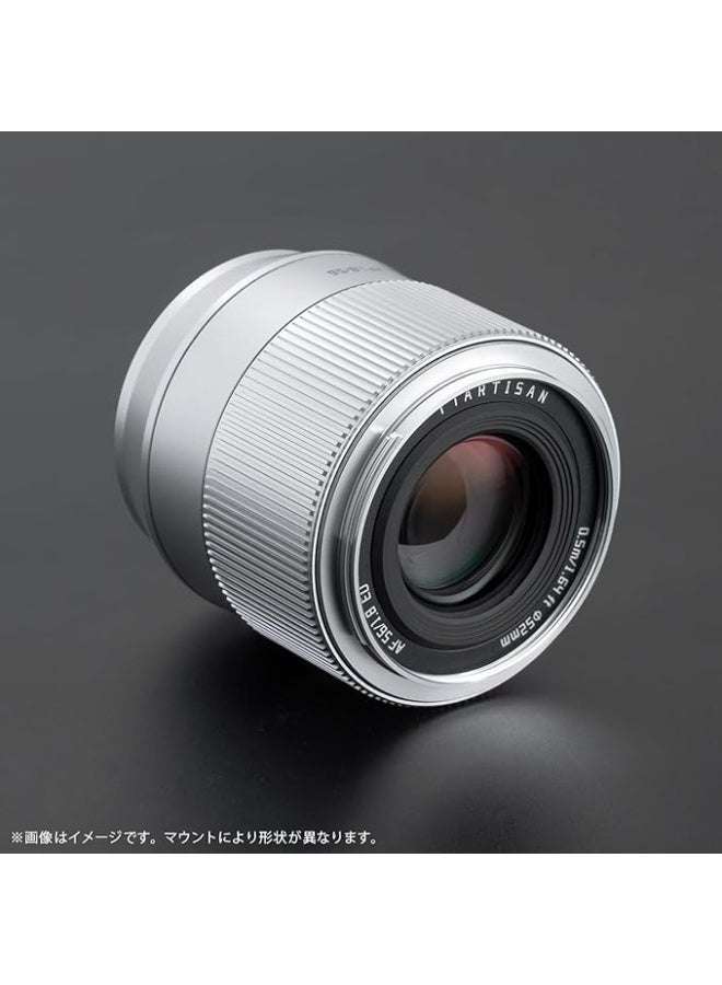 تترتيسان تي تي ارتيزان عدسة تركيز تلقائي بهيكل معدني F1.8 مقاس 56 ملم متوافقة مع حامل فوجي فيلم اكس - فضي - Image 4