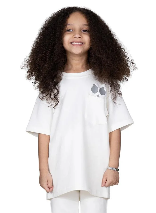 Selene Kids Logo Print Oversized T-Shirt