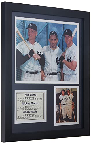 Legends Never Die New York Yankees 2009 Baseball World Series Core 4 Collectible, Framed Photo Collage Wall Art Decor - 12"x15" (11128U) - Image 2