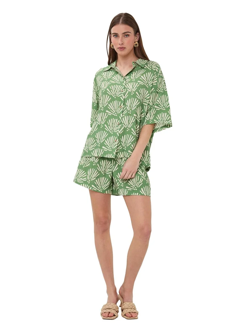 Esqualo  Esqualo Blouse Tropical Print for Women | Best Price UAE
