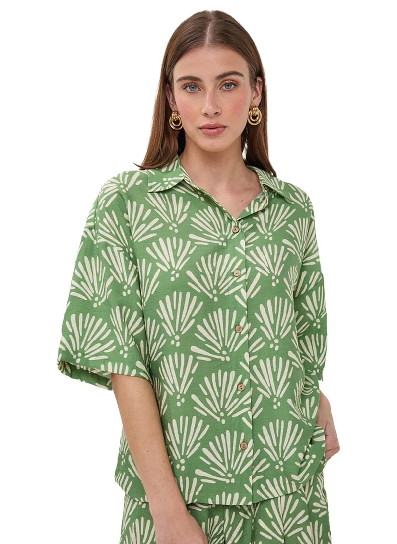 Esqualo  Esqualo Blouse Tropical Print for Women | Best Price UAE