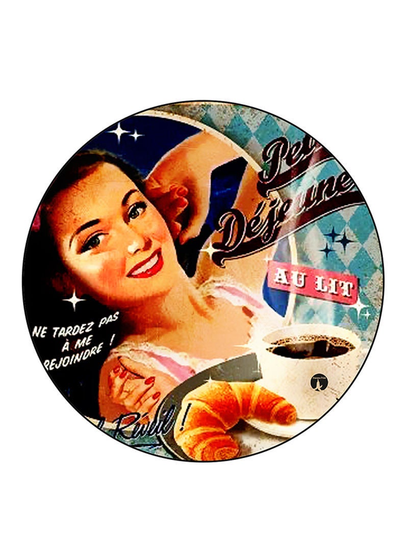 RKN Vintage Art Printed Mouse Pad Multicolour