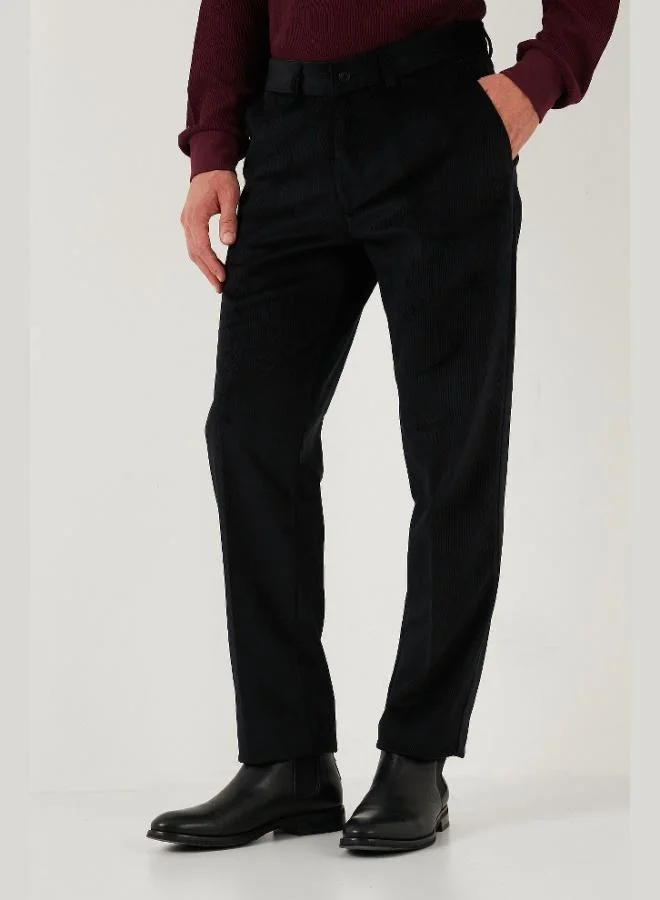 Buratti  Buratti Normal Waist Regular Fit Straight Leg Velvet Trousers Men's Velvet Trousers 645MERLIN for Men | Best Price UAE