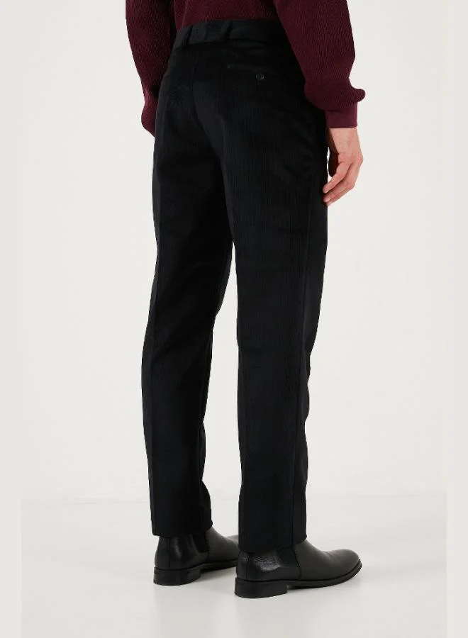 Buratti  Buratti Normal Waist Regular Fit Straight Leg Velvet Trousers Men's Velvet Trousers 645MERLIN for Men | Best Price UAE