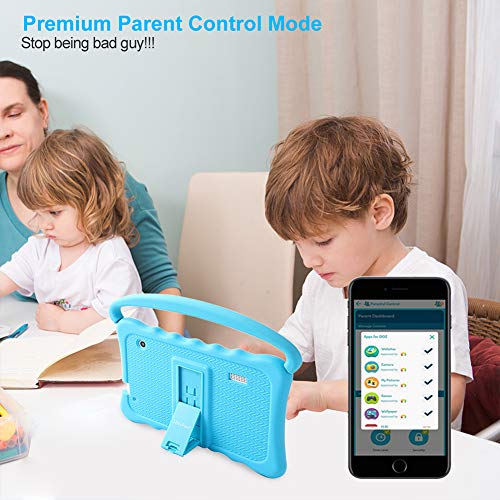 UJoyFeel Kids Tablets7 inch Toddler Tablet for Kids Edition Tablets with WiFi Dual Camera Children’s Tablets for Toddlers 32GB Android with Parental Controls Shockproof Case Tablet for kids ages 3-14(Blue） - Image 3