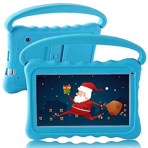 UJoyFeel Kids Tablets7 inch Toddler Tablet for Kids Edition Tablets with WiFi Dual Camera Children’s Tablets for Toddlers 32GB Android with Parental Controls Shockproof Case Tablet for kids ages 3-14(Blue） - Image 1