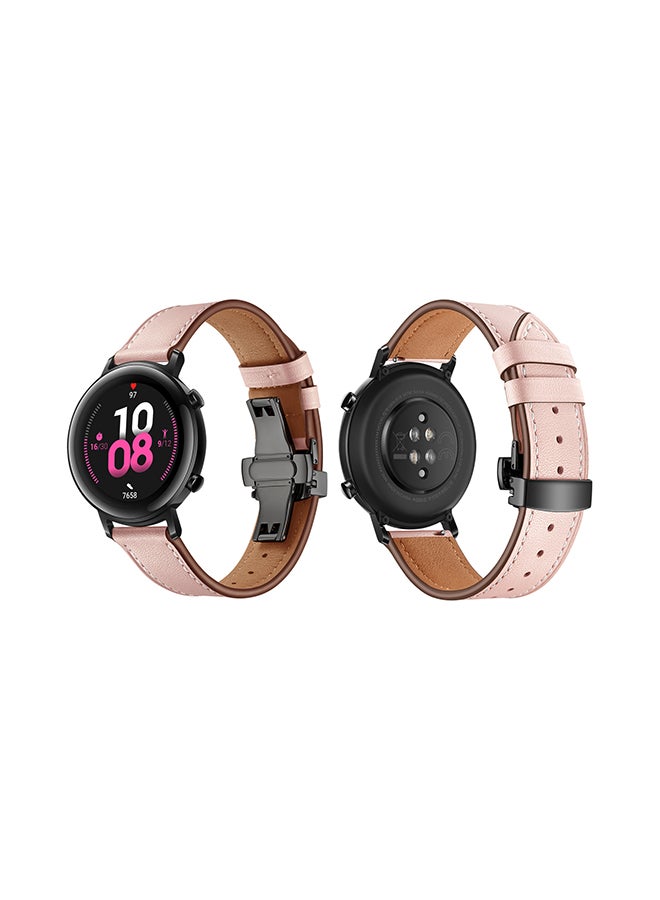 Stylish Replacement Band For Huawei Watch GT/GT 2 42mm Pink - Image 1