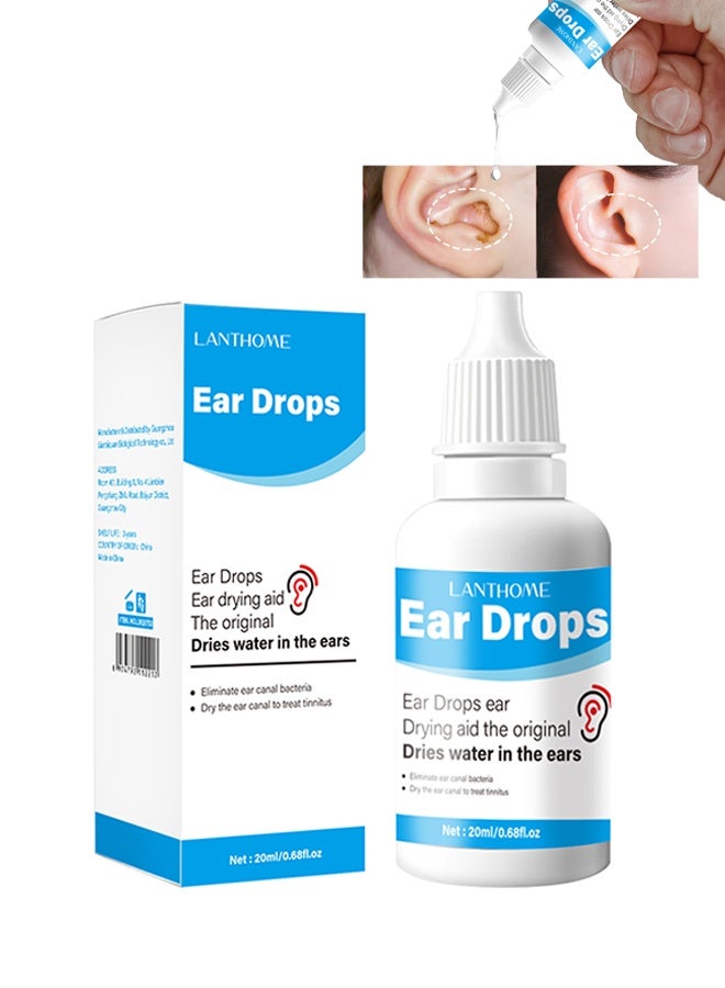 Lanthome Swimmer's Ear Drops 20ml, For Swimmer's Ear, Prevent Infections, Dry Ears, Safe Treatment for Kids and Adults, Relieves Ear Irritation and Trapped Water for Ear Protection - Image 1