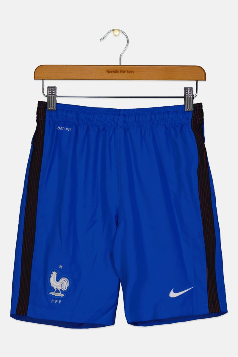 Nike Kids Boy Sportswear Fit  FFF French Team Football Shorts, Blue - Image 1